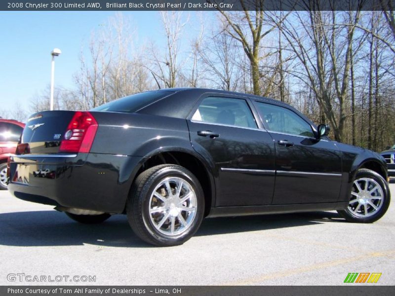Brilliant Black Crystal Pearl / Dark Slate Gray 2008 Chrysler 300 Limited AWD