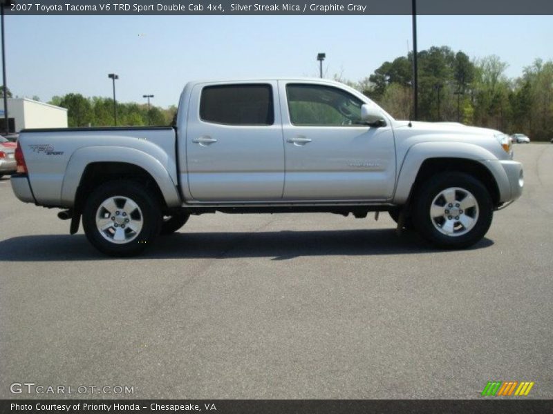 Silver Streak Mica / Graphite Gray 2007 Toyota Tacoma V6 TRD Sport Double Cab 4x4