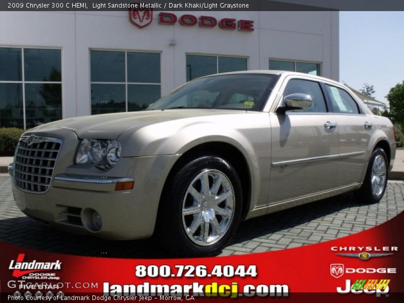Light Sandstone Metallic / Dark Khaki/Light Graystone 2009 Chrysler 300 C HEMI