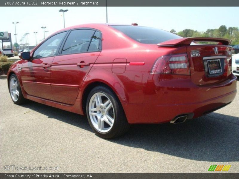 Moroccan Red Pearl / Parchment 2007 Acura TL 3.2