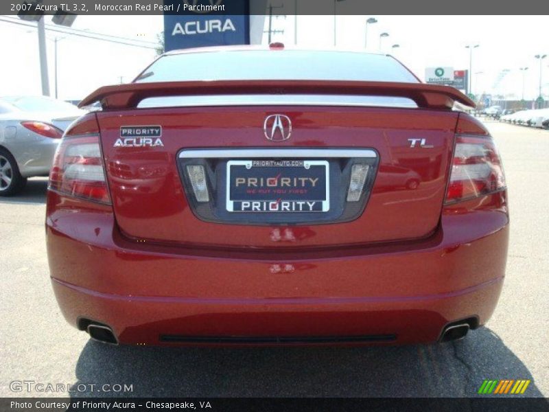 Moroccan Red Pearl / Parchment 2007 Acura TL 3.2