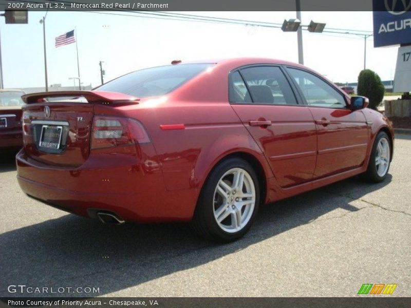 Moroccan Red Pearl / Parchment 2007 Acura TL 3.2