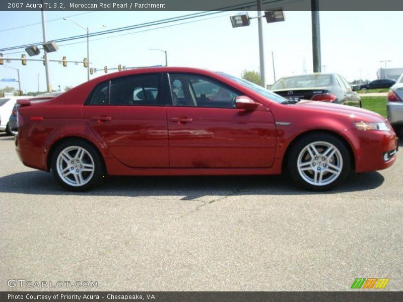 Moroccan Red Pearl / Parchment 2007 Acura TL 3.2