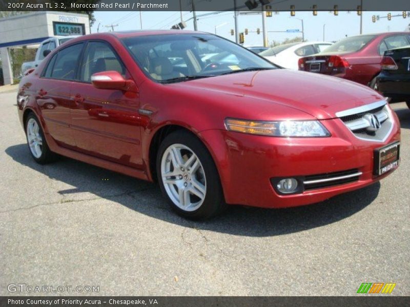 Moroccan Red Pearl / Parchment 2007 Acura TL 3.2