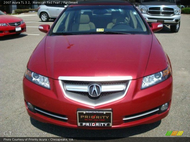 Moroccan Red Pearl / Parchment 2007 Acura TL 3.2