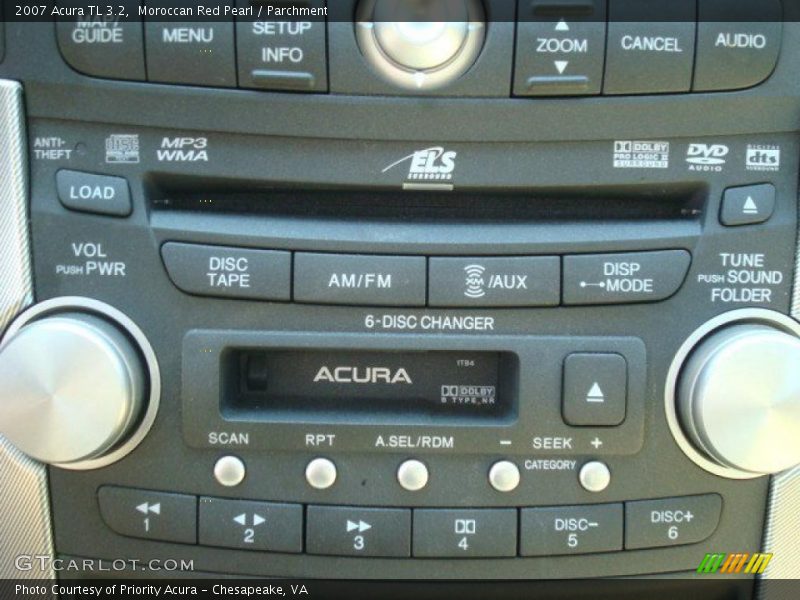 Moroccan Red Pearl / Parchment 2007 Acura TL 3.2