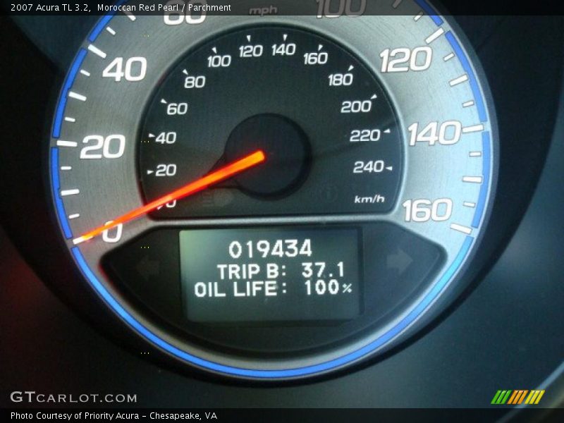 Moroccan Red Pearl / Parchment 2007 Acura TL 3.2