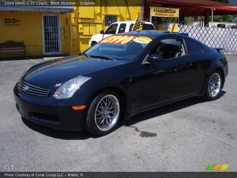 Black Obsidian / Graphite 2004 Infiniti G 35 Coupe