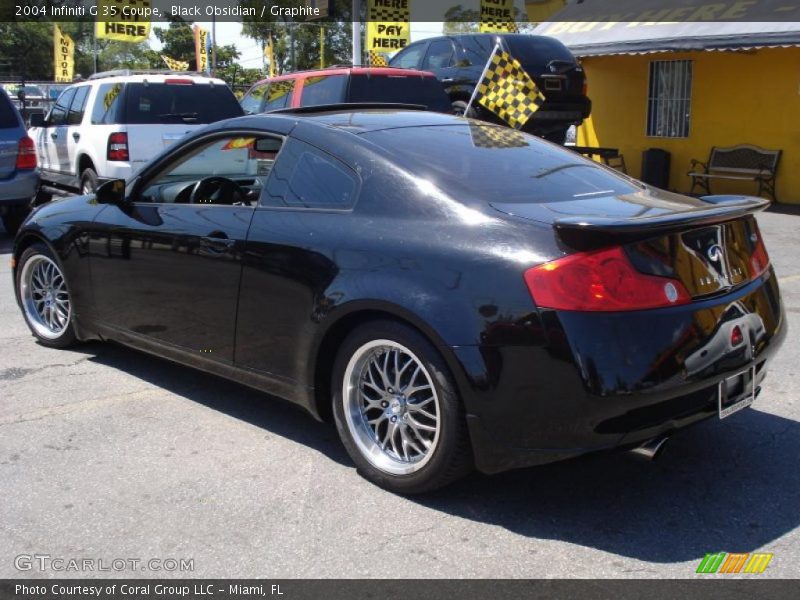 Black Obsidian / Graphite 2004 Infiniti G 35 Coupe