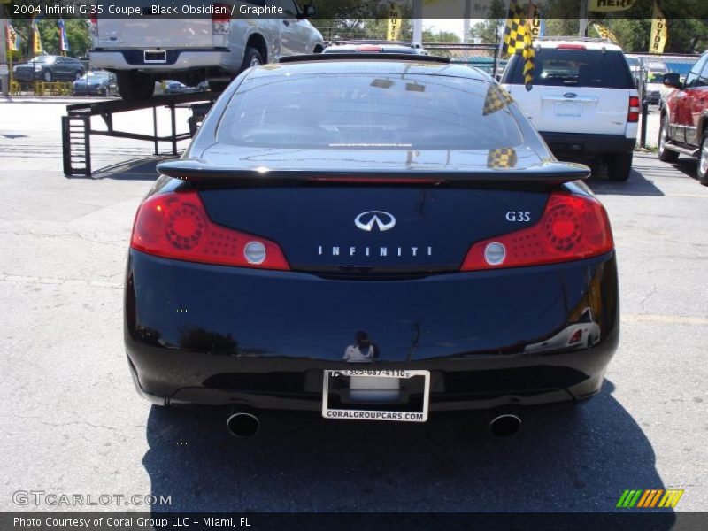 Black Obsidian / Graphite 2004 Infiniti G 35 Coupe
