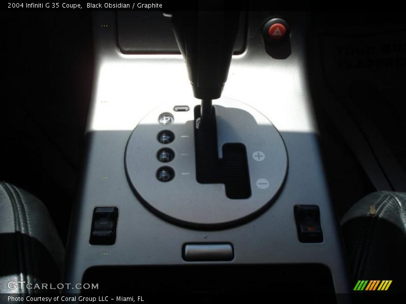 Black Obsidian / Graphite 2004 Infiniti G 35 Coupe