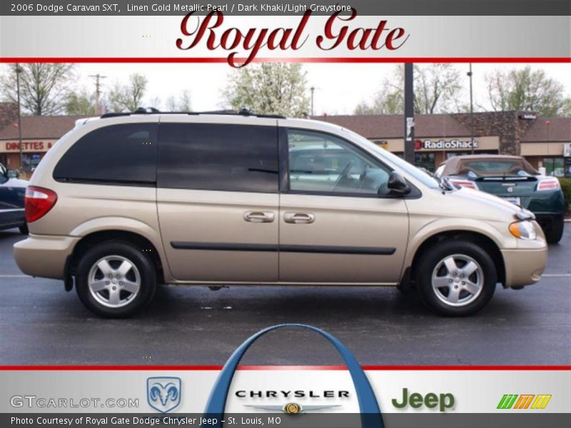 Linen Gold Metallic Pearl / Dark Khaki/Light Graystone 2006 Dodge Caravan SXT