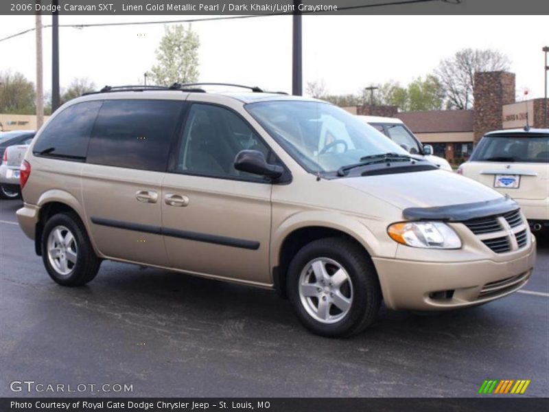 Linen Gold Metallic Pearl / Dark Khaki/Light Graystone 2006 Dodge Caravan SXT