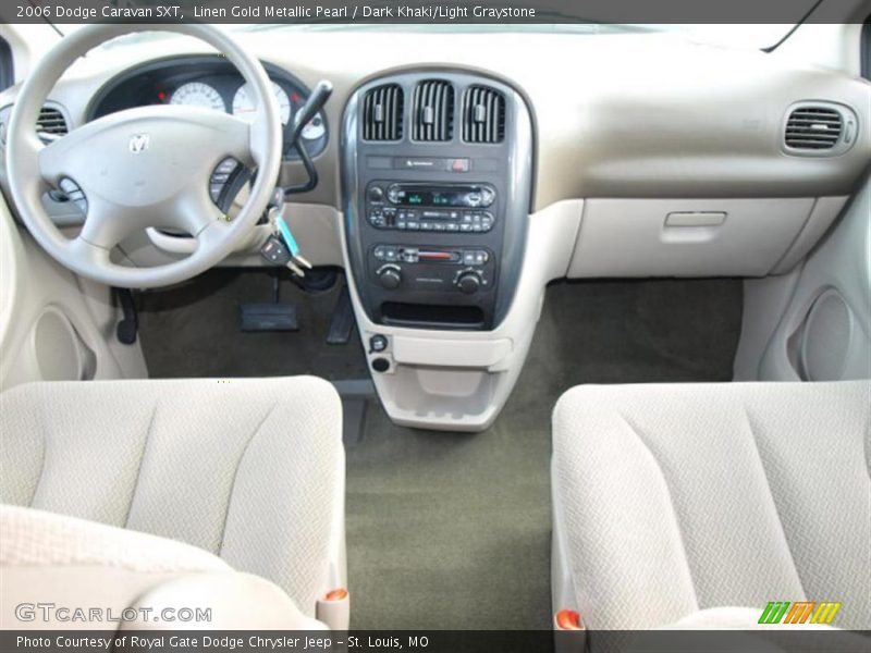 Linen Gold Metallic Pearl / Dark Khaki/Light Graystone 2006 Dodge Caravan SXT