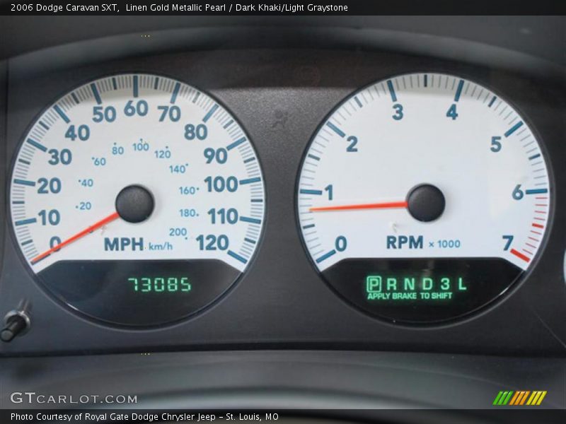 Linen Gold Metallic Pearl / Dark Khaki/Light Graystone 2006 Dodge Caravan SXT