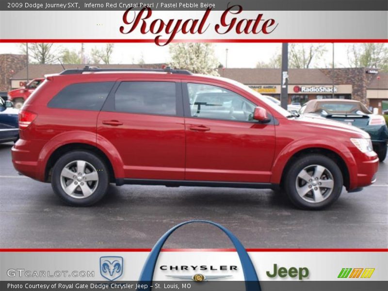 Inferno Red Crystal Pearl / Pastel Pebble Beige 2009 Dodge Journey SXT