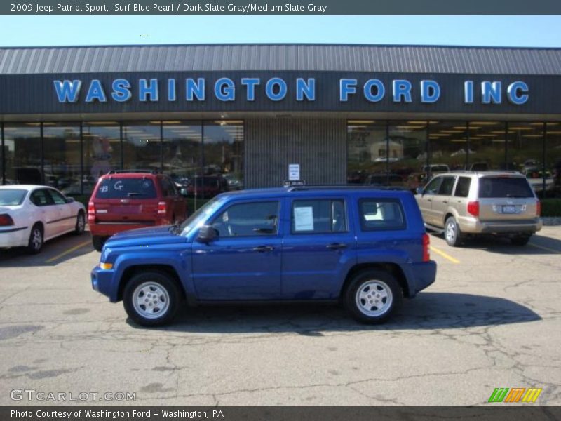 Surf Blue Pearl / Dark Slate Gray/Medium Slate Gray 2009 Jeep Patriot Sport
