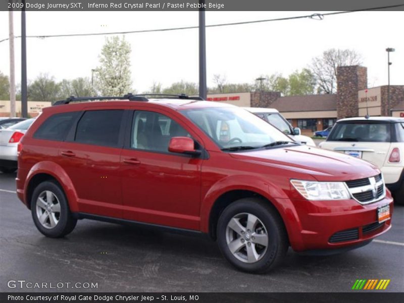 Inferno Red Crystal Pearl / Pastel Pebble Beige 2009 Dodge Journey SXT