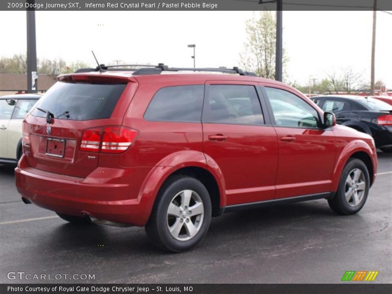 Inferno Red Crystal Pearl / Pastel Pebble Beige 2009 Dodge Journey SXT