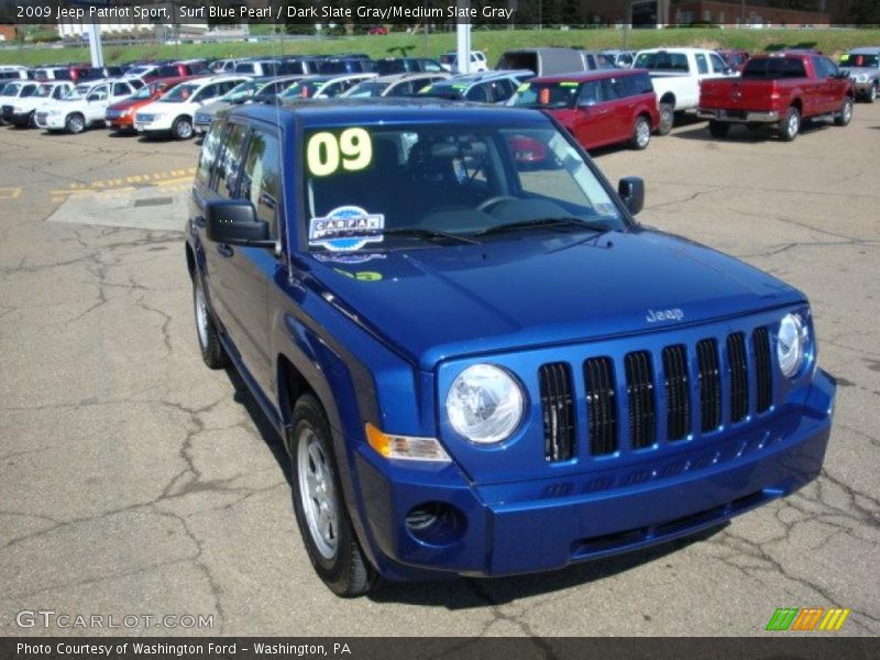 Surf Blue Pearl / Dark Slate Gray/Medium Slate Gray 2009 Jeep Patriot Sport