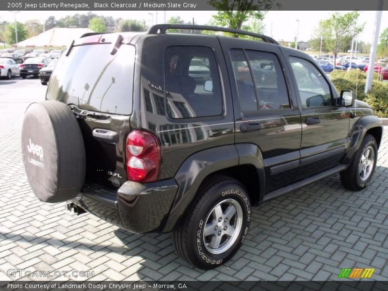 Black Clearcoat / Medium Slate Gray 2005 Jeep Liberty Renegade