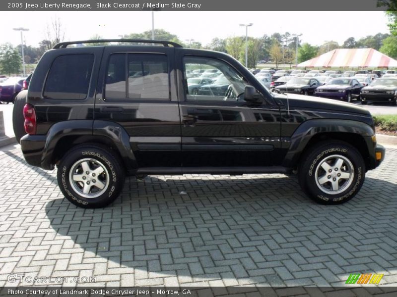 Black Clearcoat / Medium Slate Gray 2005 Jeep Liberty Renegade
