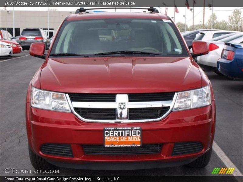 Inferno Red Crystal Pearl / Pastel Pebble Beige 2009 Dodge Journey SXT