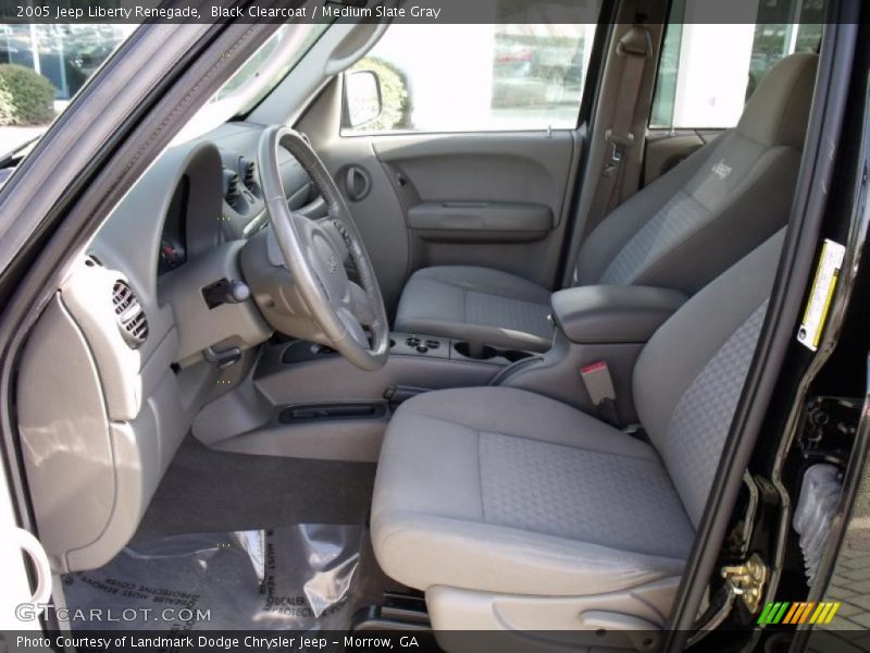 Black Clearcoat / Medium Slate Gray 2005 Jeep Liberty Renegade