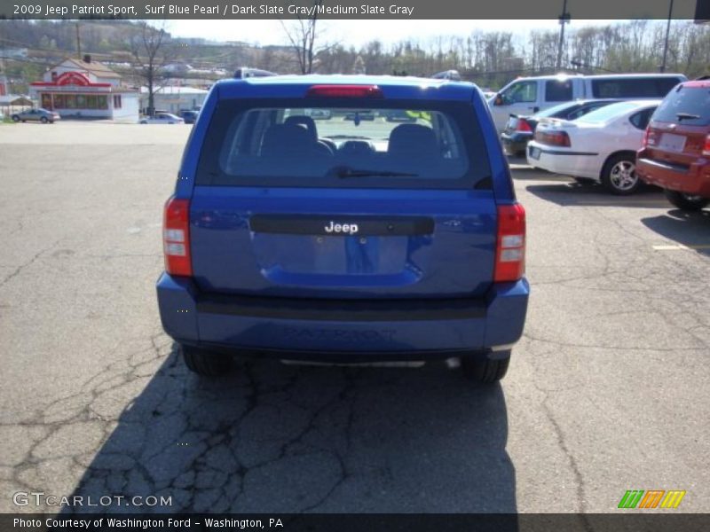 Surf Blue Pearl / Dark Slate Gray/Medium Slate Gray 2009 Jeep Patriot Sport