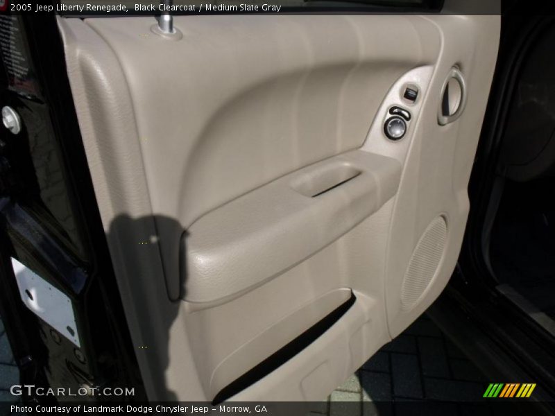 Black Clearcoat / Medium Slate Gray 2005 Jeep Liberty Renegade