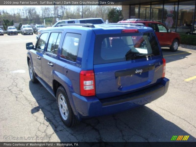 Surf Blue Pearl / Dark Slate Gray/Medium Slate Gray 2009 Jeep Patriot Sport