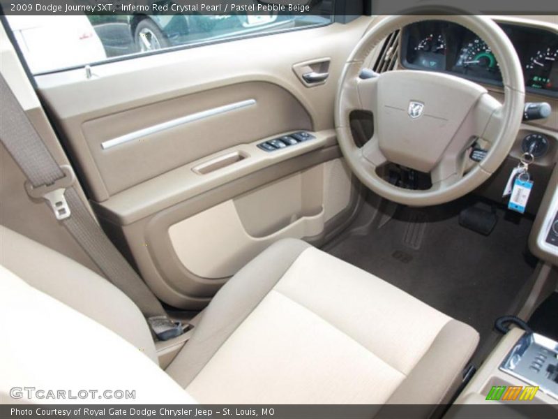 Inferno Red Crystal Pearl / Pastel Pebble Beige 2009 Dodge Journey SXT