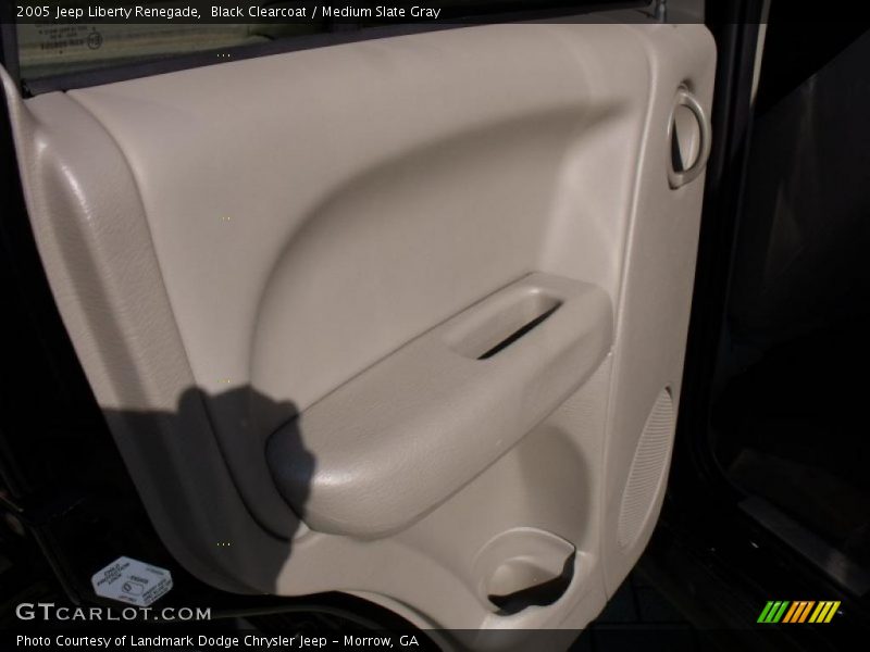 Black Clearcoat / Medium Slate Gray 2005 Jeep Liberty Renegade
