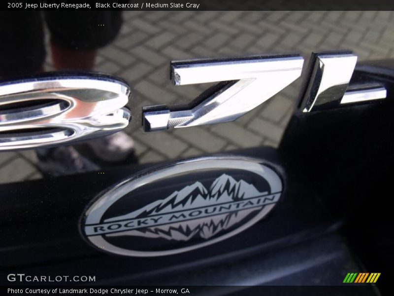 Black Clearcoat / Medium Slate Gray 2005 Jeep Liberty Renegade