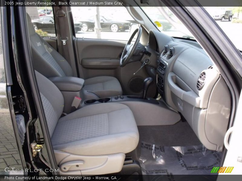 Black Clearcoat / Medium Slate Gray 2005 Jeep Liberty Renegade
