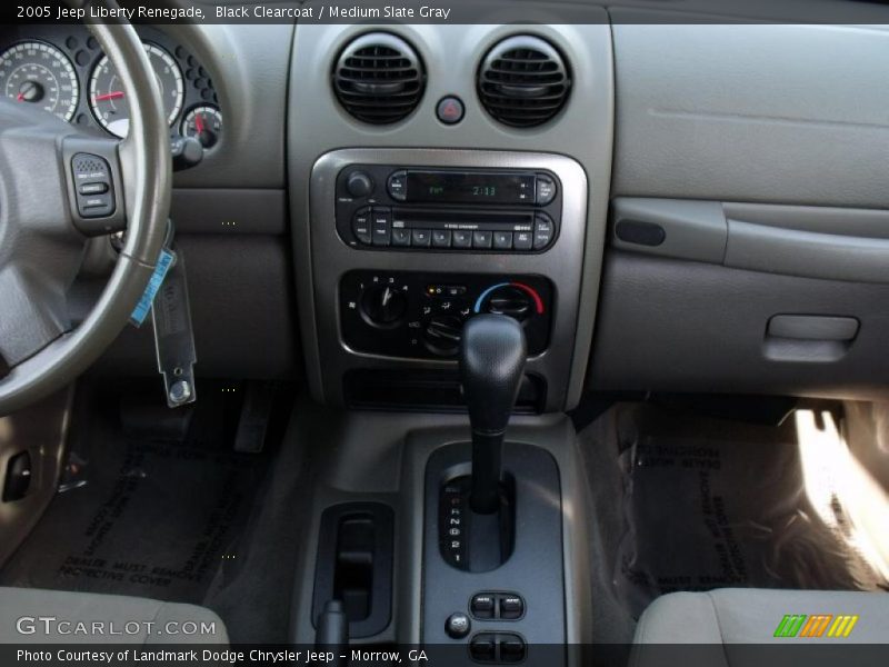 Black Clearcoat / Medium Slate Gray 2005 Jeep Liberty Renegade