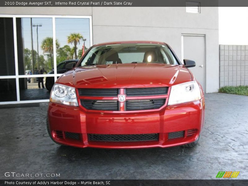 Inferno Red Crystal Pearl / Dark Slate Gray 2010 Dodge Avenger SXT