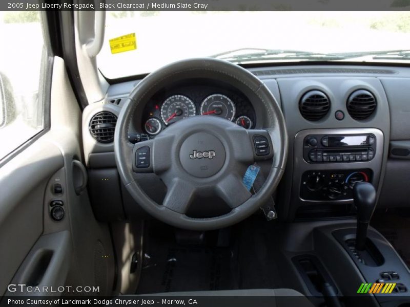 Black Clearcoat / Medium Slate Gray 2005 Jeep Liberty Renegade