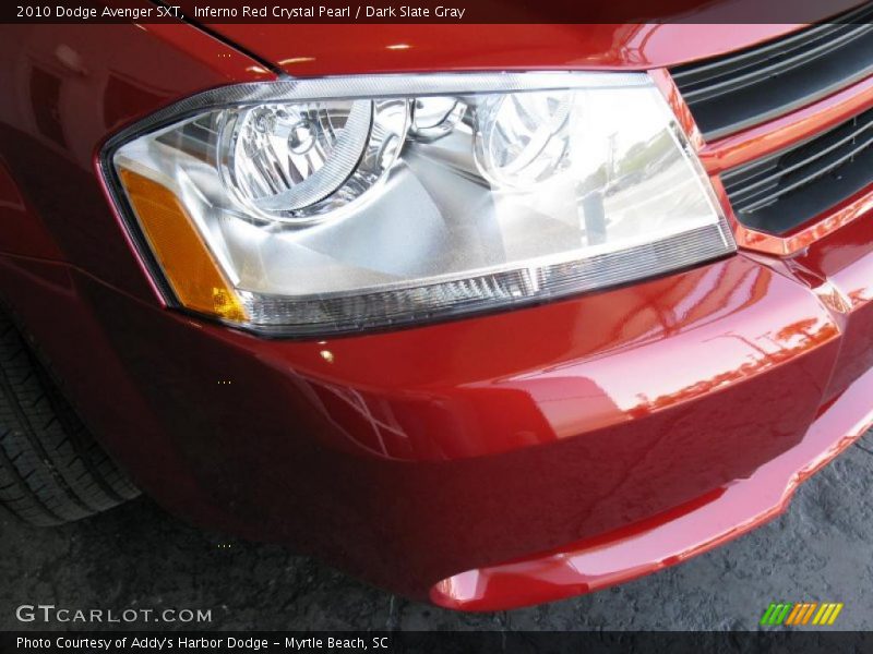 Inferno Red Crystal Pearl / Dark Slate Gray 2010 Dodge Avenger SXT