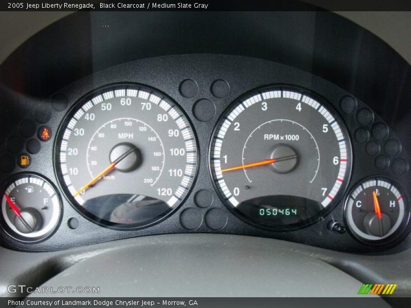 Black Clearcoat / Medium Slate Gray 2005 Jeep Liberty Renegade