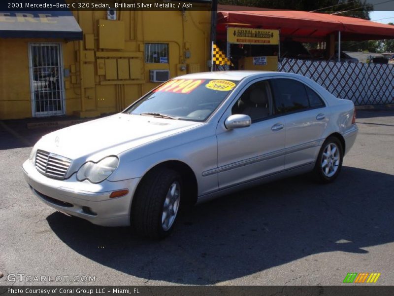 Brilliant Silver Metallic / Ash 2001 Mercedes-Benz C 320 Sedan
