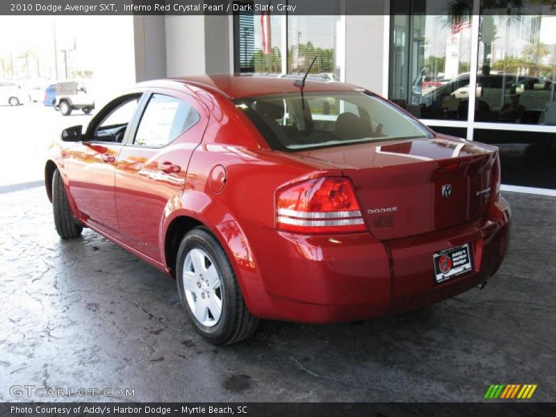 Inferno Red Crystal Pearl / Dark Slate Gray 2010 Dodge Avenger SXT