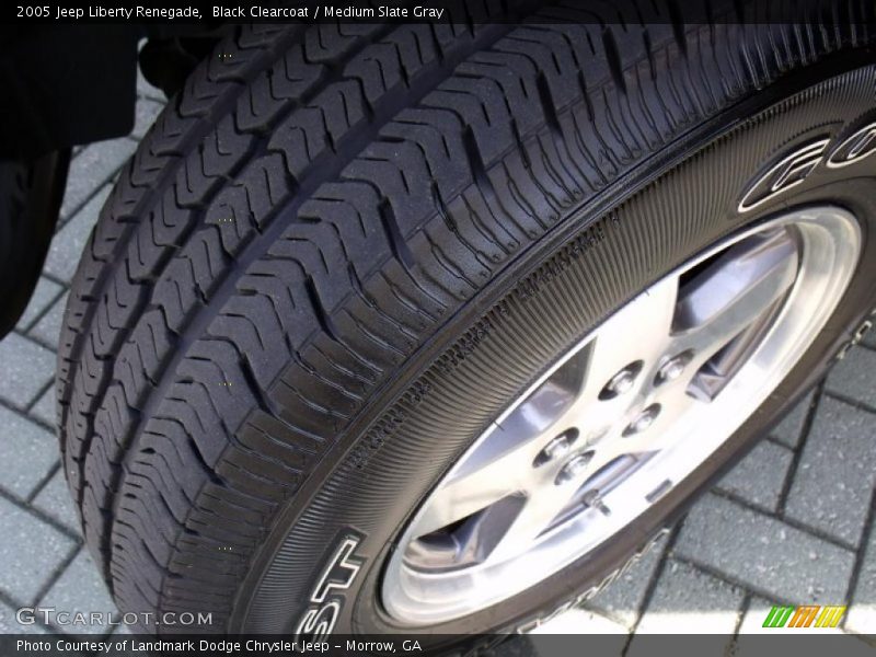 Black Clearcoat / Medium Slate Gray 2005 Jeep Liberty Renegade