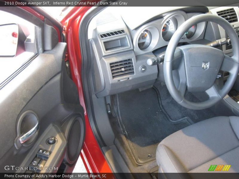 Inferno Red Crystal Pearl / Dark Slate Gray 2010 Dodge Avenger SXT