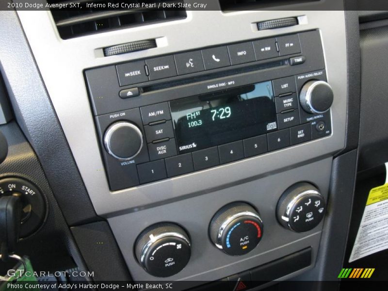 Inferno Red Crystal Pearl / Dark Slate Gray 2010 Dodge Avenger SXT
