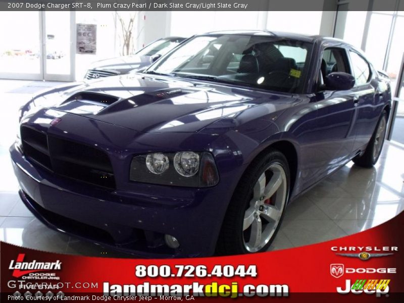 Plum Crazy Pearl / Dark Slate Gray/Light Slate Gray 2007 Dodge Charger SRT-8