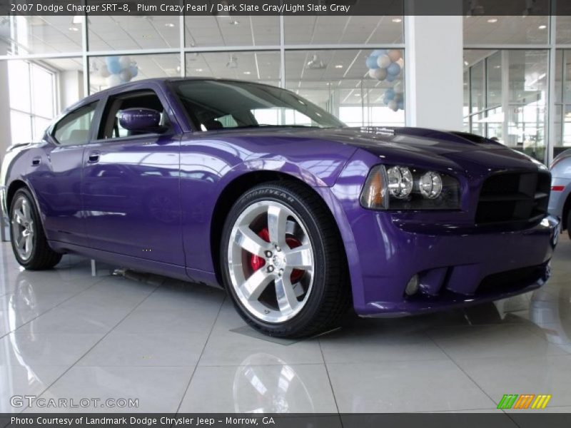 Plum Crazy Pearl / Dark Slate Gray/Light Slate Gray 2007 Dodge Charger SRT-8