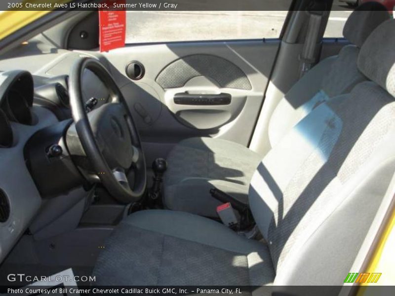 Summer Yellow / Gray 2005 Chevrolet Aveo LS Hatchback