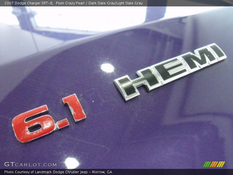 Plum Crazy Pearl / Dark Slate Gray/Light Slate Gray 2007 Dodge Charger SRT-8