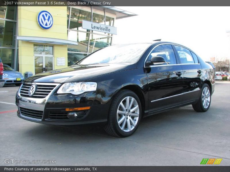 Deep Black / Classic Grey 2007 Volkswagen Passat 3.6 Sedan
